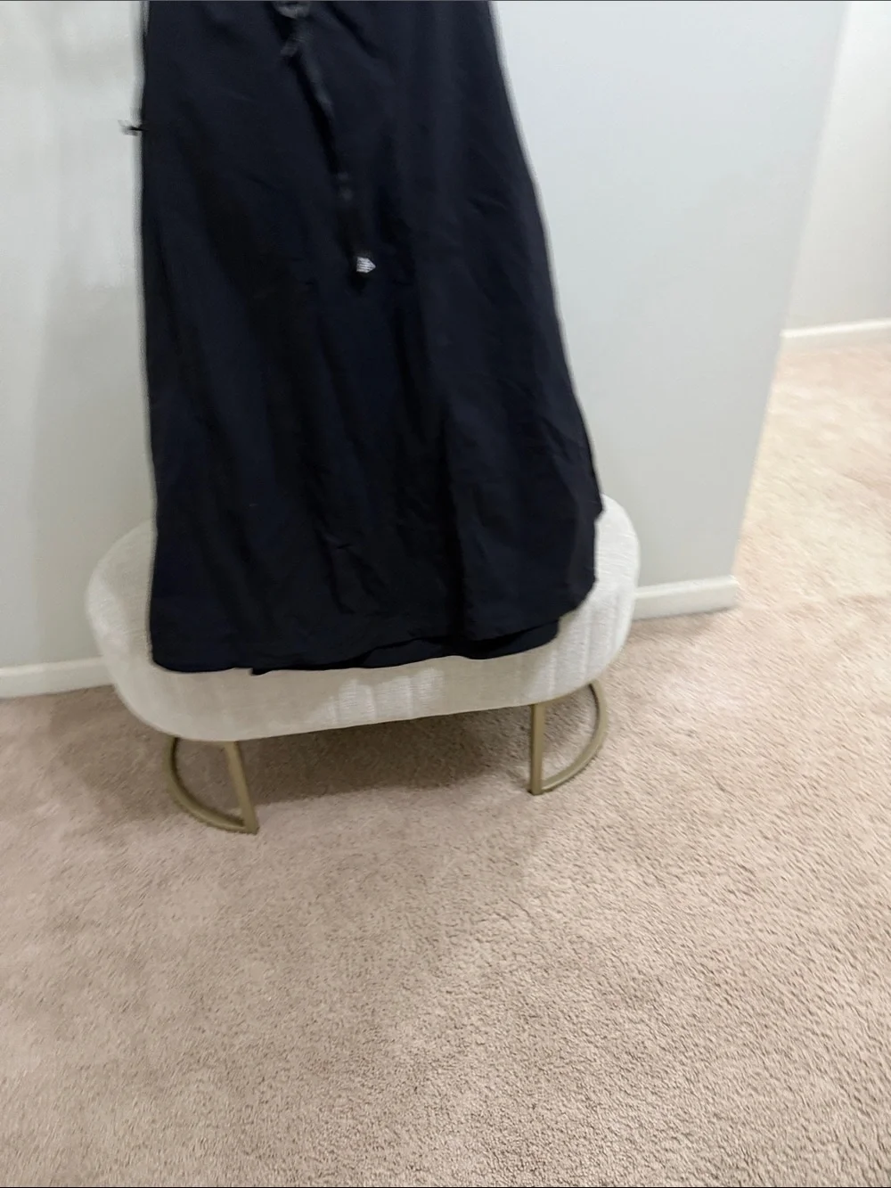 Nike Black Maxi Utility Skirt with Webbing Belt and D-Ring